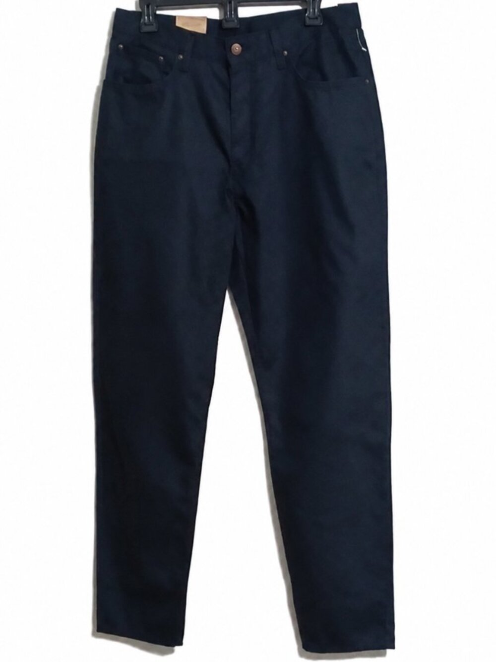 Size W31 x L30 black pants. "High-Waisted Mom Jeans"  Casual Everyday Basic